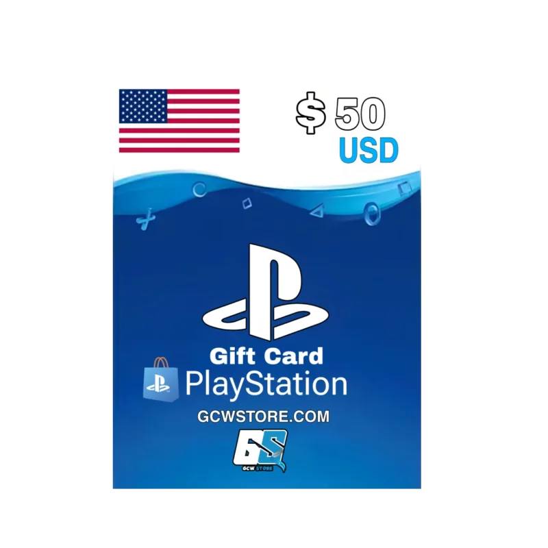 PlayStation Network Gift Card 50 USD - PSN Key - UNITED STATES UNITED STATES — PlayStation redeem code at GCW Store