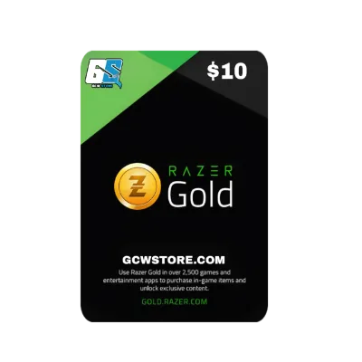 Razer Gold 10 USD - Razer Key - GLOBAL GLOBAL — Razer Gold redeem code at GCW Store