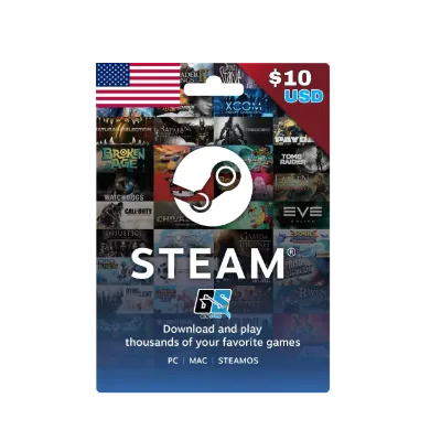 Steam Gift Card 10 USD - Steam Key - United States UNITED STATES — Steam redeem code at GCW Store