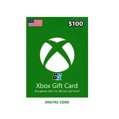 XBOX Live Gift Card 100 USD - Xbox Live Key - UNITED STATES UNITED STATES — Xbox redeem code at GCW Store