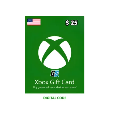 XBOX Live Gift Card 25 USD - Xbox Live Key - UNITED STATES UNITED STATES — Xbox redeem code at GCW Store